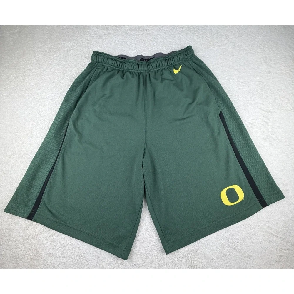 Nike University Of Oregon Ducks Basketball Gym‎ Athletic Shorts Men's Size Large